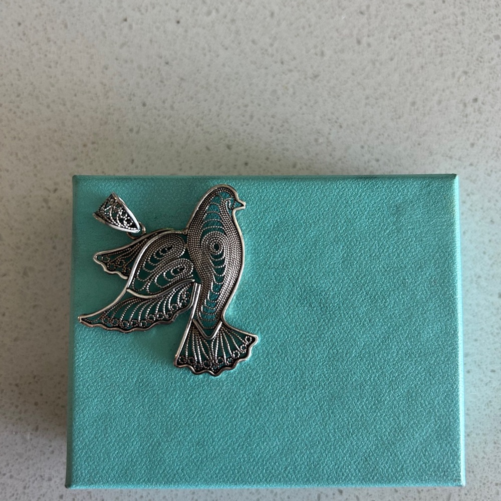 Hummingbird Sterling Silver Wire Work Pendant